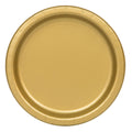 Gold Round Dinner Plates - 9'' (Pack Of 16) - Premium Paper - Perfect For Parties & Events