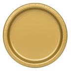 Gold Round Dinner Plates - 9'' (Pack Of 16) - Premium Paper - Perfect For Parties & Events