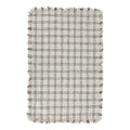 Kosas Home Bradbury 108 x 144 Checkered Wool Area Rug in Ivory/Black