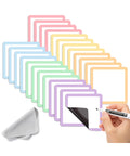 Mr. Pen- Dry Erase Magnets, 4   X4   , 24 Pack, Colorful Dry Erase Magnetic Labels, Magnetic Dry Erase Labels, Magnet Labels, Wh