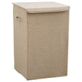 ELBME Laundry Hamper Solid Color Collapsible Foldable Large Multifunctional Washing Bin Laundry Basket with Lid Pp Clothes Folda