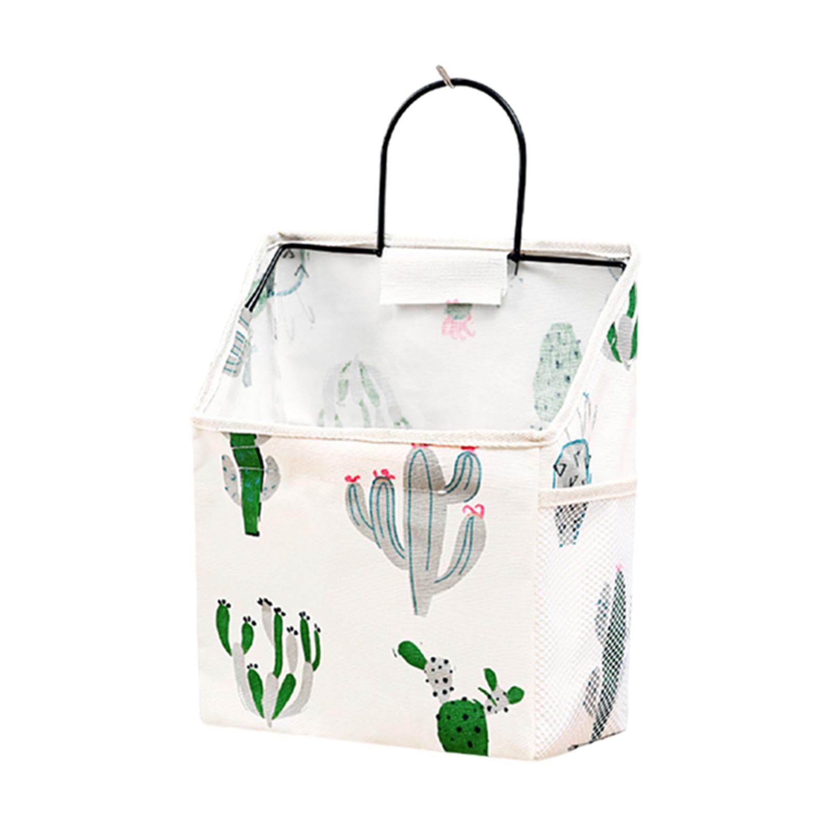 Atorse Hanging Closet Organizer Dorm Wardrobe Storage Bag For Underwear Jeans Shoes Cactus