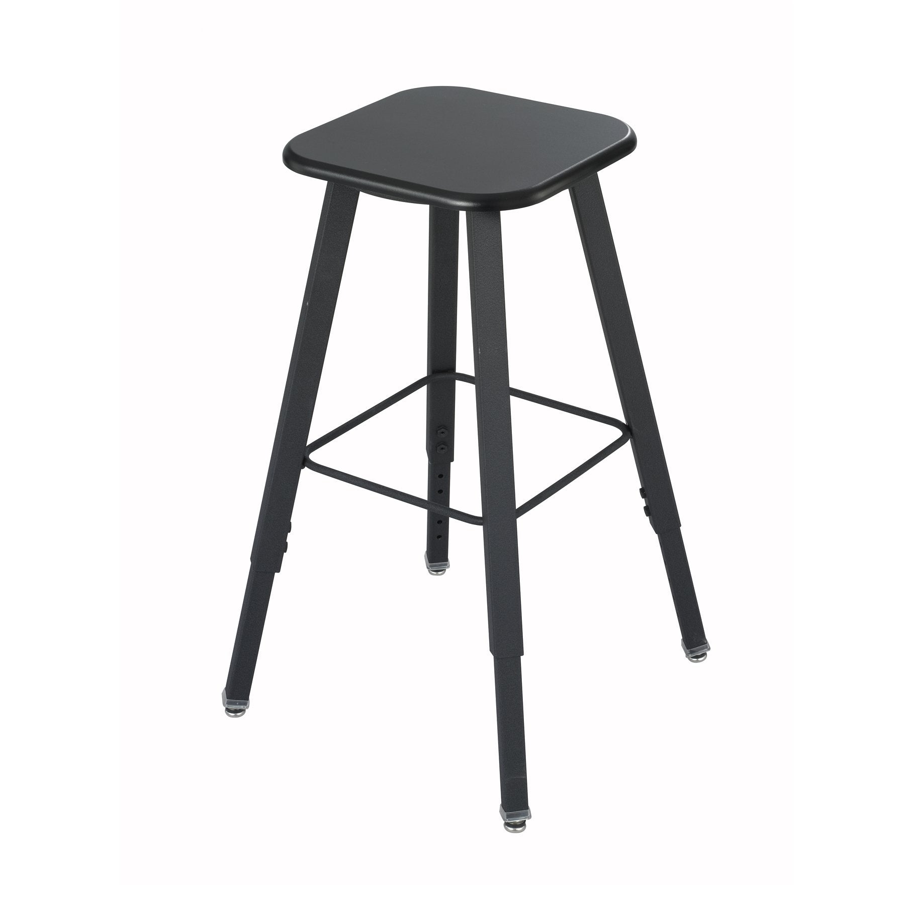 Safco Products 1205BL Alphabetter Stool for Alphabetter Stand-Up Desk (Sold Separately), Black Frame, Black Seat Classroom and H