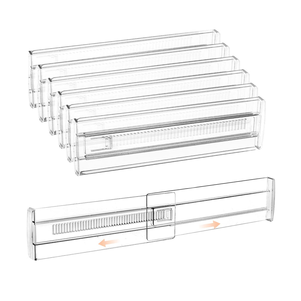 Dkovnck Adjustable Drawer Dividers 11.320in Organizer for Dresser (6)