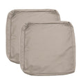 Sqodok Patio Cushion Covers 19X19 Waterproof Outdoor Cushion Covers Replacement 2Pack Patio Cushion Seat Slicovers With Ties, Pi