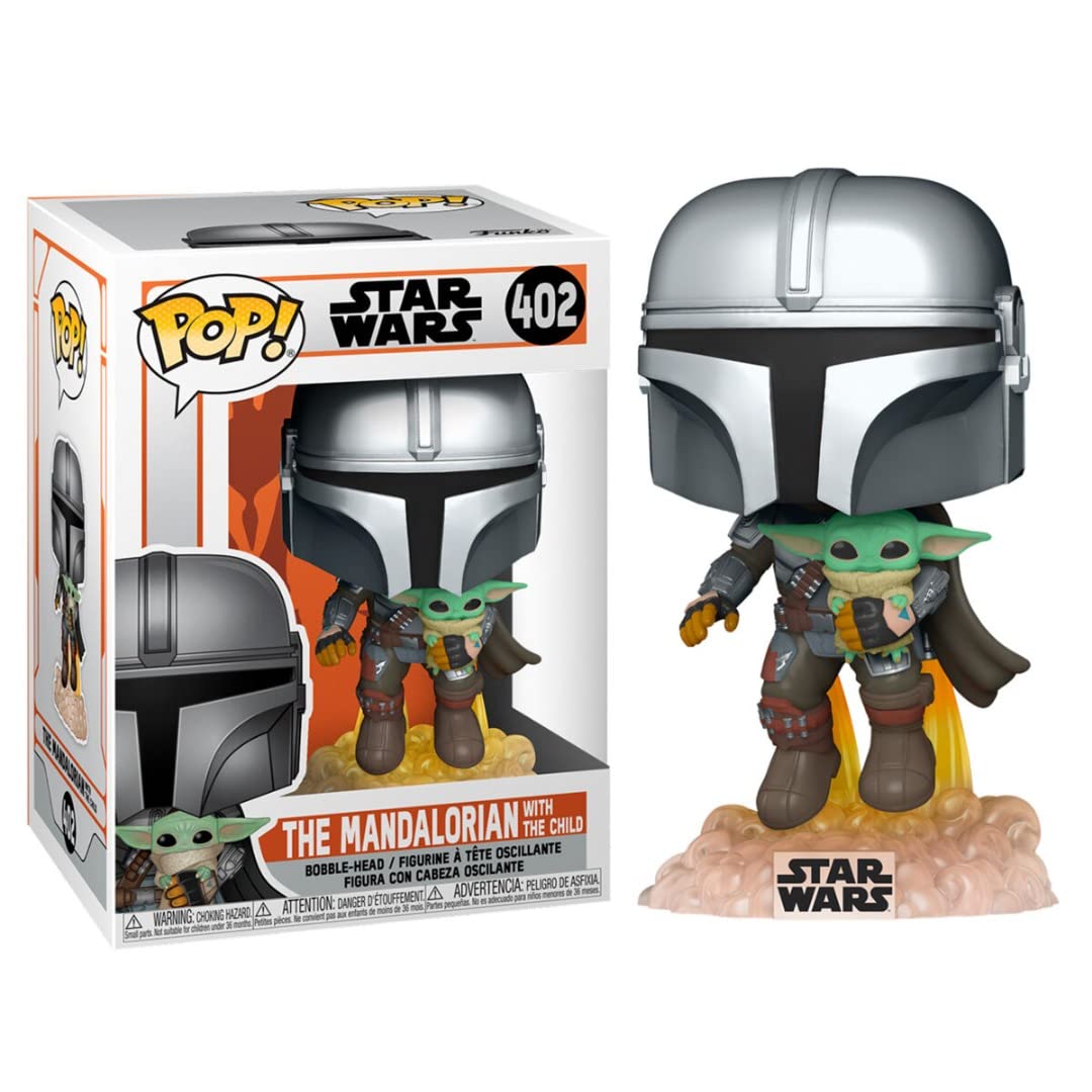 Wderni Pop Star Wars The Mandalorian Mando Flying With Jetpack Standard