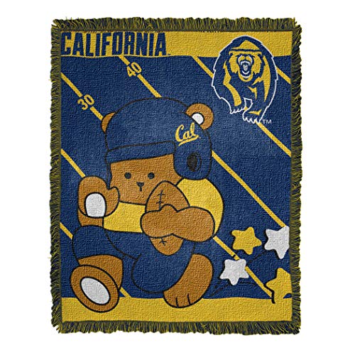 Northwest Officially Licensed Ncaa Ucal Berkeley Golden Bears ''Fullback'' Jacquard Baby Throw Blanket, 36'' X 46'', Multi Color