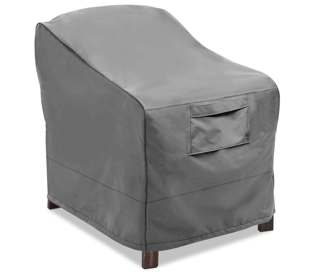 Vailge Patio Chair Covers, Lounge Deep Seat Cover, Heavy Duty And Waterproof Outdoor Lawn Patio Furniture Covers (Medium, Grey)