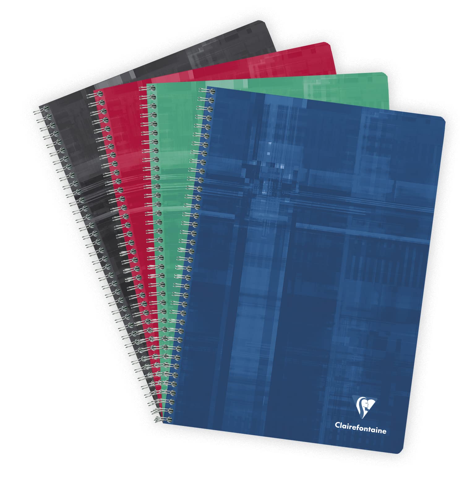 Clairefontaine Wirebound Notebook - Graph W/4 Tabs 112 Sheets - 8 1/4 X 11 3/4 - Sold Individually (Assorted Cover Color Chosen