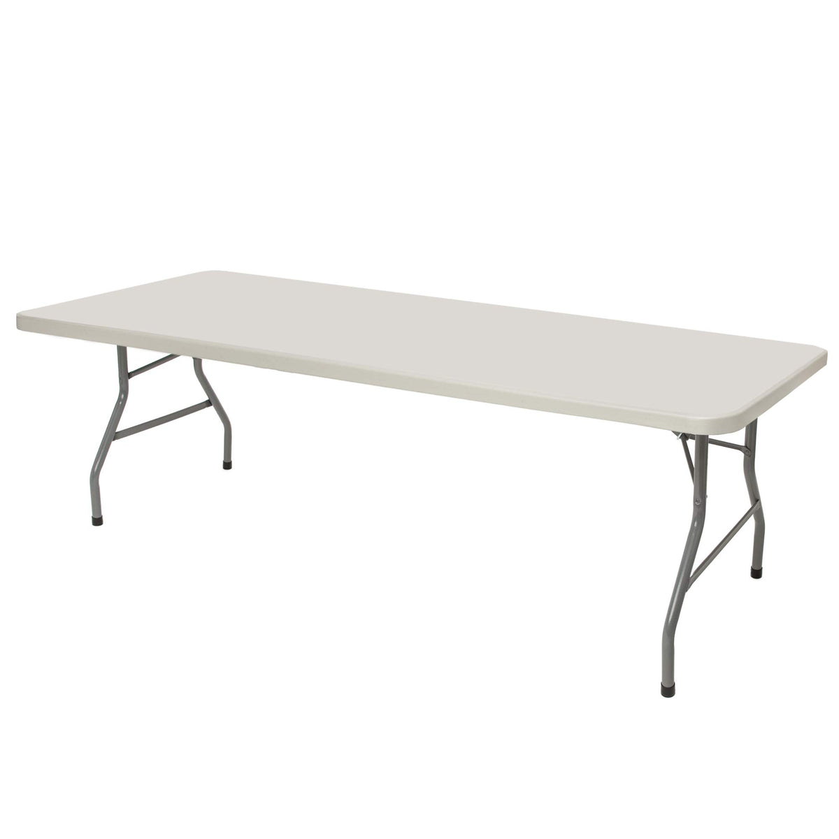 Oef Furnishings 8-Foot Heavy Duty Folding Table, 30' X 96', Light Grey - Durable, Lightweight, Indoor/Outdoor