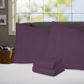 Sweet Home Collection Supreme 1800 Series 4Pc Bed Sheet Set Egyptian Quality Deep Pocket - King, Purple
