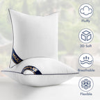 Miulee 20X20 Pillow Inserts Set Of 2 Throw Pillows 20 Inch Premium Down Alternative Pillow Inserts Decorative Pillow Stuffer For Sofa, Couch (20X20 Inch, Set Of 2)