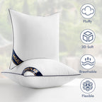 Miulee 22X22 Pillow Inserts Set Of 2 Throw Pillows 22 Inch Premium Down Alternative Pillow Inserts Decorative Pillow Stuffer For Sofa, Couch (22X22 Inch, Set Of 2)