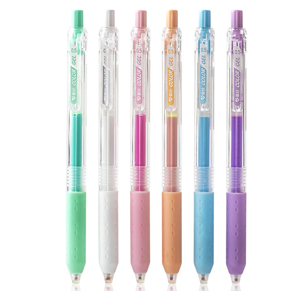 Zywl Gp2604 Pen Set Journaling Writing Note Taking Calendar Coloring Art Office School Supplies Retractable Gel Ink Pens 0.5Mm F