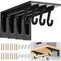 Wotendy 11.2 inch Heavy Duty Closet Rod Bracket Support 400 lbs Capacity
