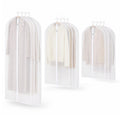 12PCS Garment Bags for Hanging Clothes, Translucent Suit Bags with Zipper Clear Garment Bags for Travel, Home, and Closet Storag