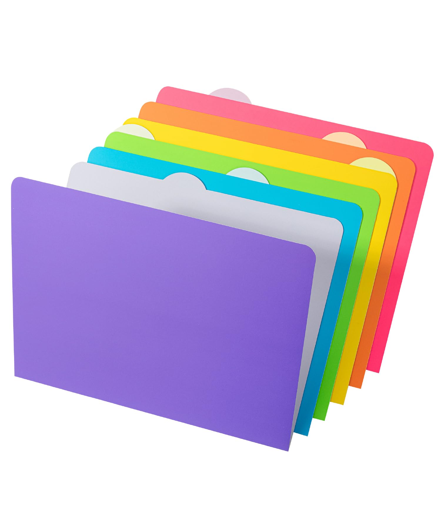 Mr. Pen- File Folders, 6 Pack, Vibrant Colors, 1/6-Cut Tab, File Folders Letter Size, Colored File Folders, Office File Folder,