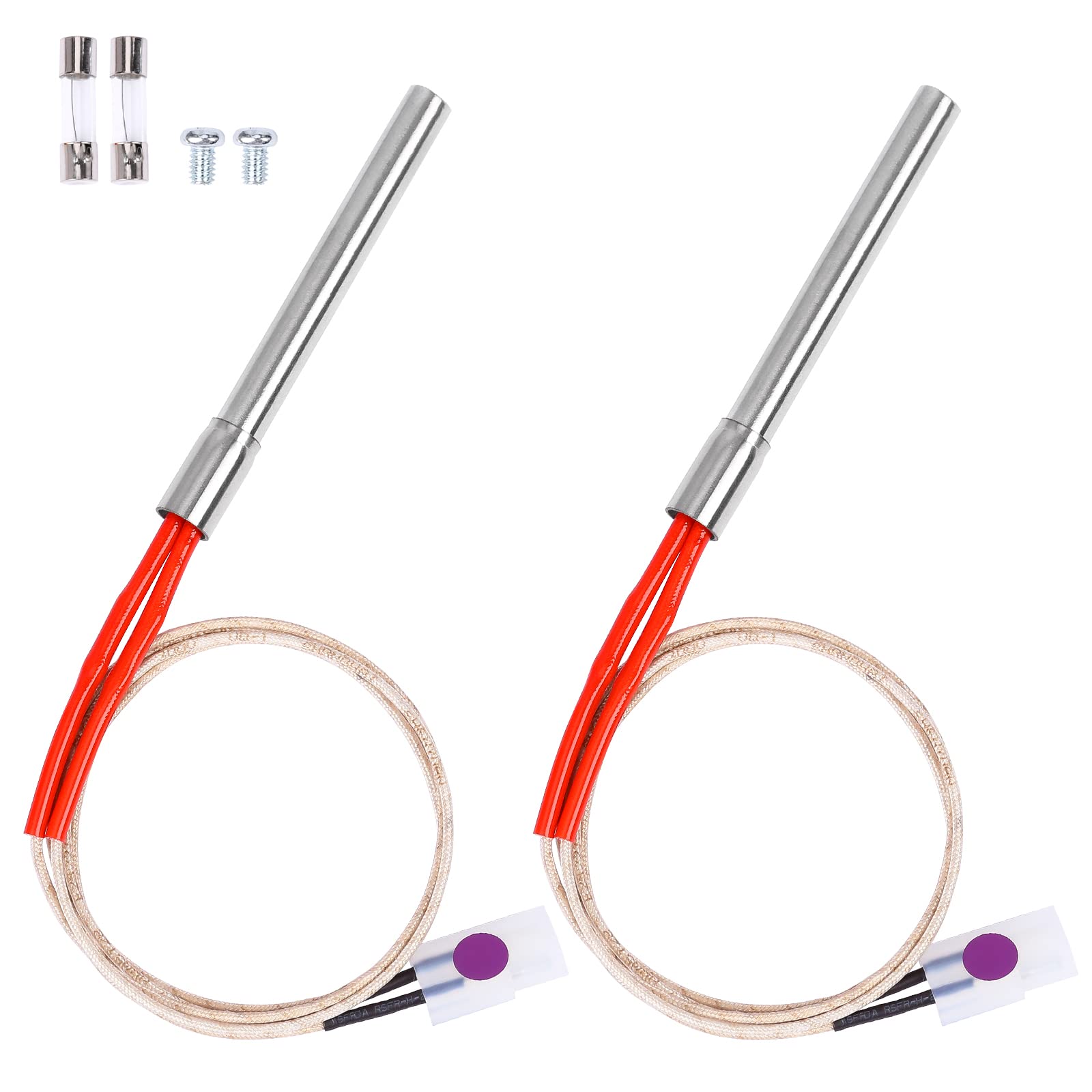 Qulimetal Replacement Hot Rod Ignitor Kit For Traeger And Camp Chef Wood Pellet Grills, Traeger Replacement Parts Hot Rod/Grill