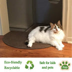 E-View Half Round Door Mat Mud Dirt Trapper Shoe Scraper Mat Entry Mat Rugs For Front Door Low Profile Indoor Washable