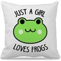 Gichugi Cow Themed 18  18'Just A Girl Who Loves Cows Cute Baby Dairy Cow Decorative Throw Pillow Case For Home Living Room Girl