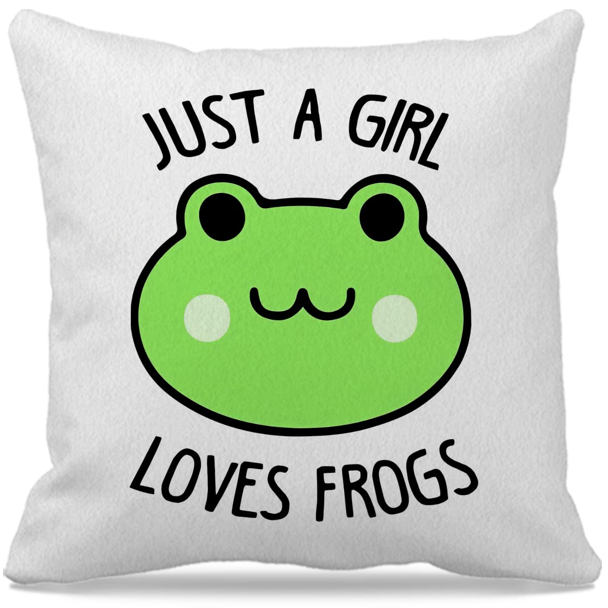 Gichugi Cow Themed 18  18'Just A Girl Who Loves Cows Cute Baby Dairy Cow Decorative Throw Pillow Case For Home Living Room Girl