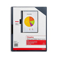 Staples 919873 Slide Locking Report Covers Letter Blue 5/Pack (20593)