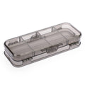 Btsky Double Deck Pencils Box Clear Plastic Stationery Box With 4 Removable Ruler Dividing Spacers Multi-Grid Home Utility Box W