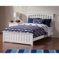 Atlantic Furniture Mission Full Spindle Bed in White