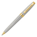 Silver Plate Prelude Signature With Engraved Snakeskin Pattern And 22K Gold Plate Trim Ballpoint (9170-2)