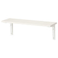 Ikea BURHULT/EKBY STODIS Wall Shelf, White, White, 59x20 cm (23 1/4 x 7 7/8 Inches ) (Engineered Wood)