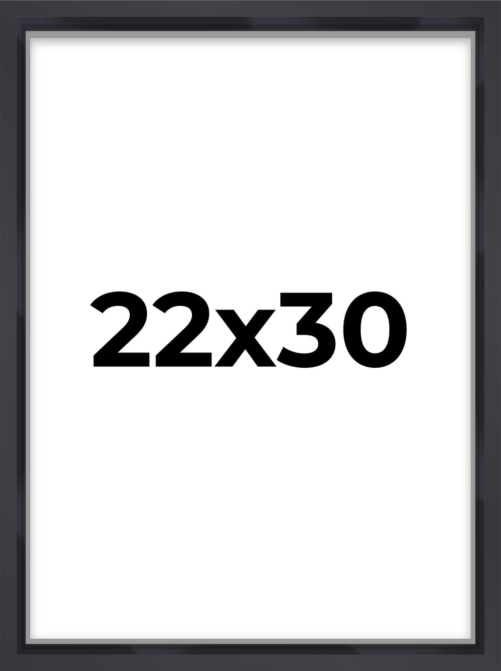 22x30 Shadow Box Frame Contemporary Black | 1'' Depth of Usable Space| Interior Size 22x30 or 30x22 Inches| UV Resistant Acrylic