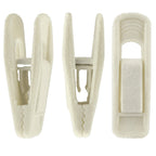 Corodo Velvet Hangers Clips, 20 Pack Ivory Pants Hanger Velvet Clips, Strong Hanger Clips Perfect for Thin Felt Hangers