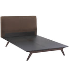 Modway MOD-5238-CAP-BRN Mid-Century Modern Wood Platform Bed, Queen, Cappuccino Brown