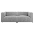 Modway Furniture Eei-4512-Lgr Bartlett Upholstered Fabric Loveseat Light Gray - 2 Piece