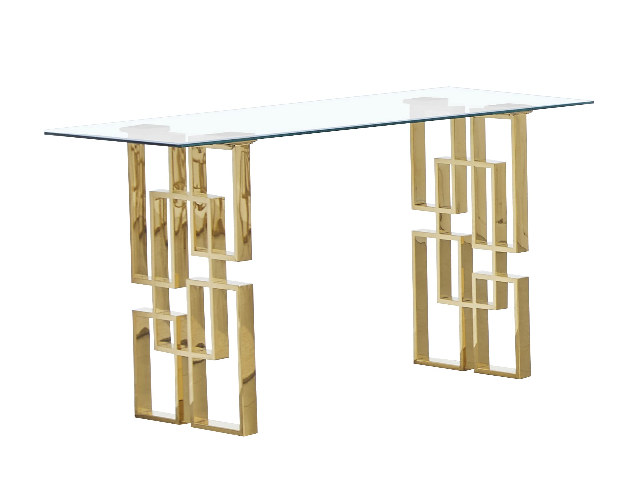 Best Quality Furniture CT238 Console Table, Gold