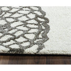 Rizzy Home Alora Decor Charming 10' X 14' Grey/Gray/Rust/Blue Hand-Tufted Area Rug