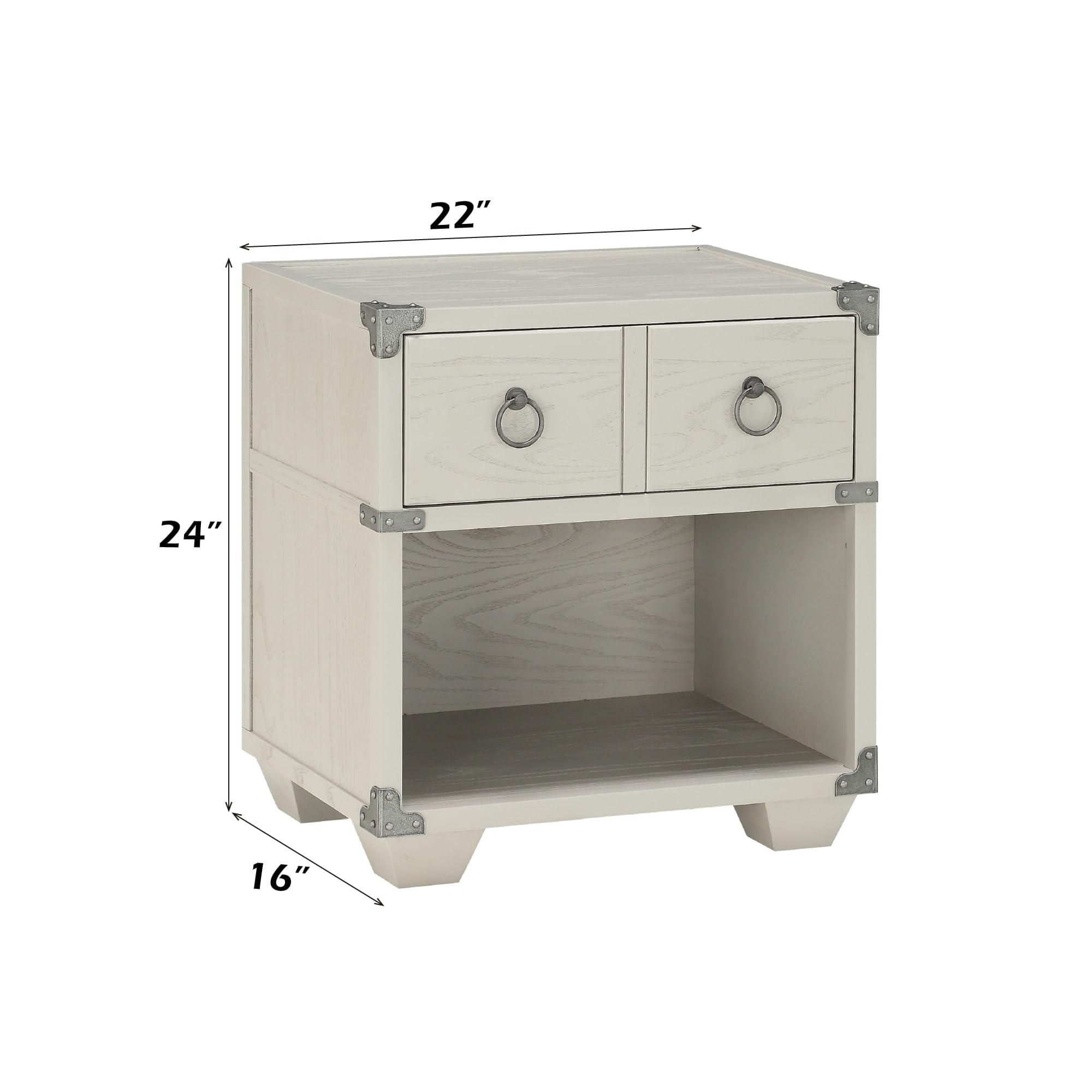 Acme Orchest Nightstand (1 Drawers) in Gray