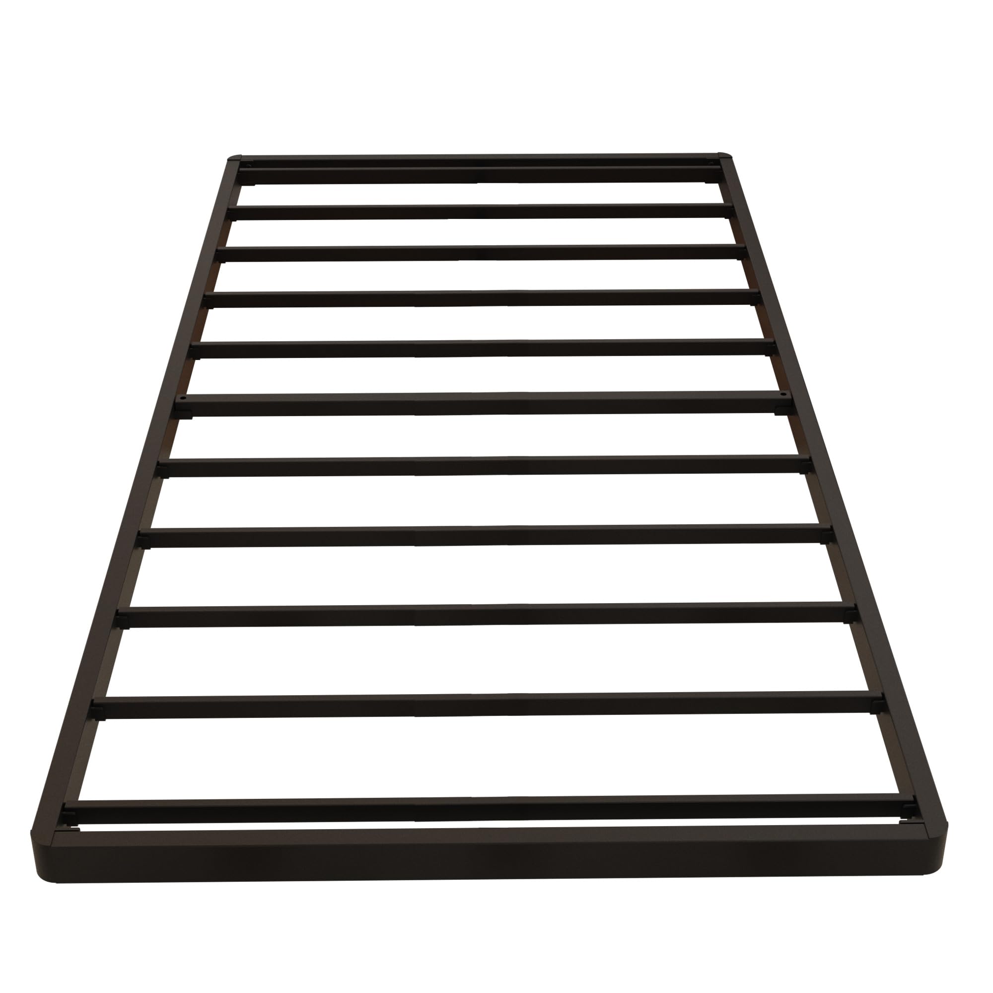 Maenizi Twin Box Spring 2 Inch Low Profile, Heavy Duty Metal Box Spring Bed Base Bunkie Board, Mattress Foundation, Easy Assembly, Noise Free, Black