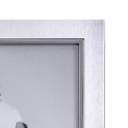 Malden International Designs Uptown Matte Silver With Silver Fashion Metal Frame, 8X10, Silver