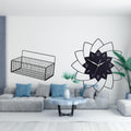 Enakshi Metal Wall Hanging Baskets Floating Shelves Wire Storage Organizer Simple Decorative Flower Shaped Wall Decor For Kitche