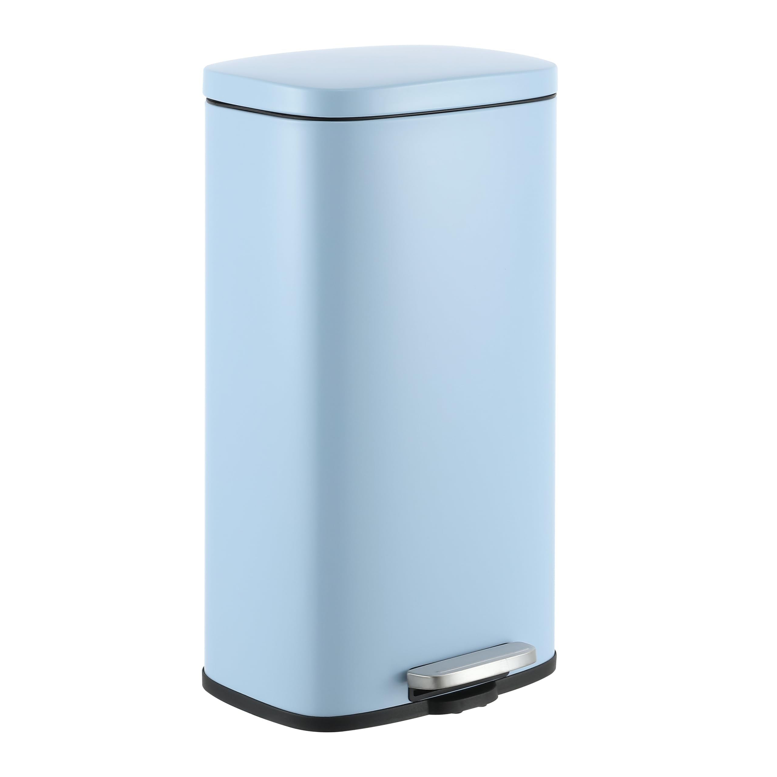 happimess HPM1011G Curtis 8-Gallon Step-Open Trash Can, Fingerprint Resistant, Modern, Minimalistic for Home, Kitchen, Laundry R