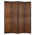 HomeRoots 1 x 84 x 84 Brown Wood Screen Room Divider
