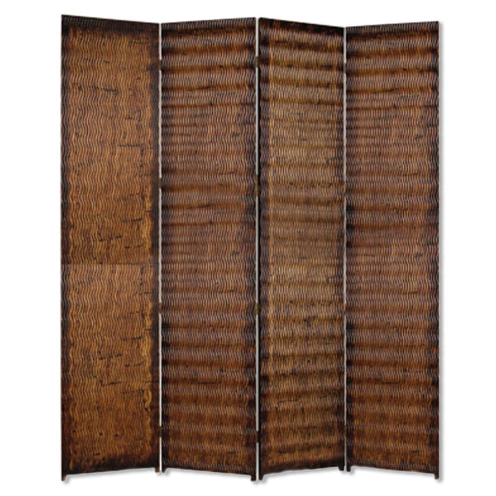 HomeRoots 1 x 84 x 84 Brown Wood Screen Room Divider