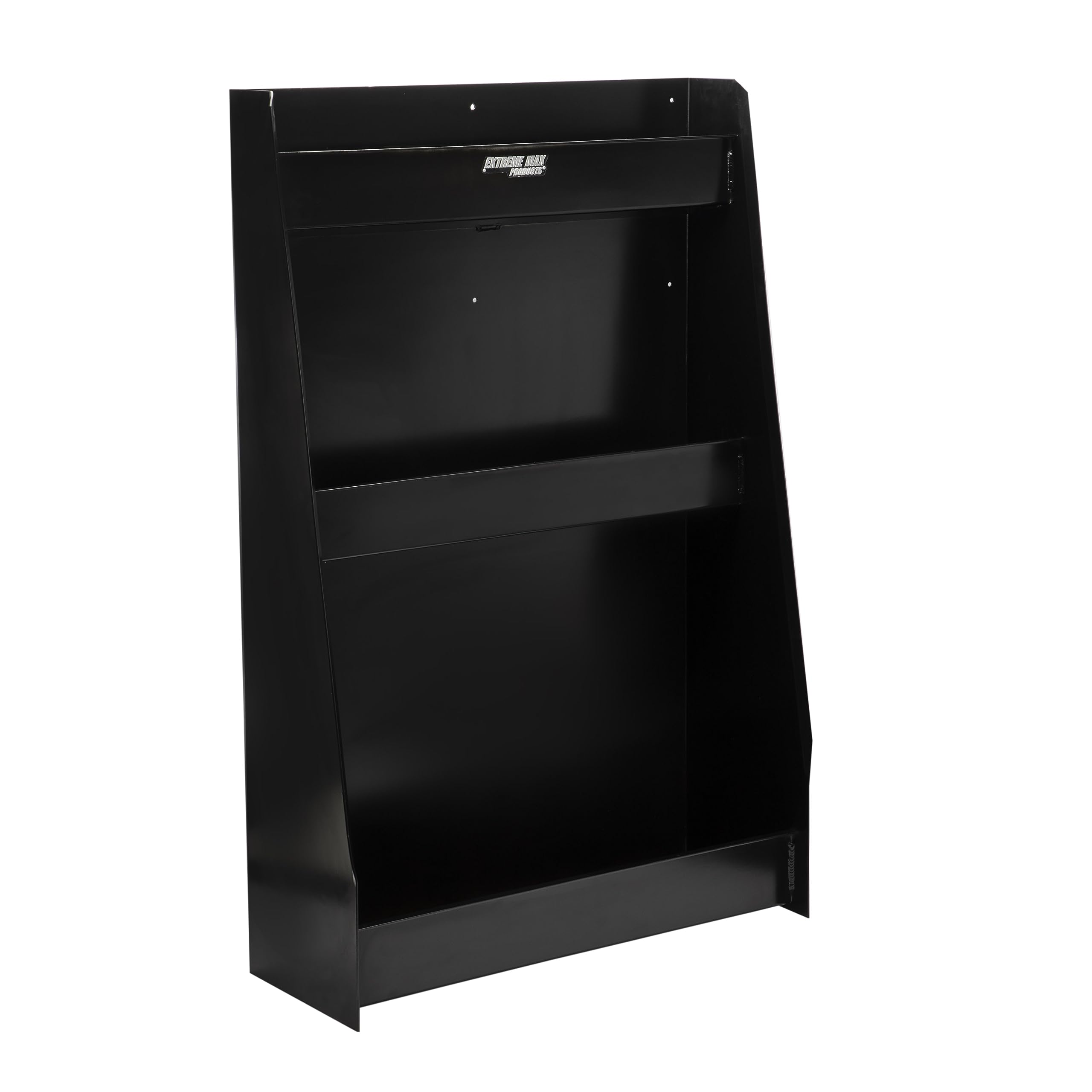 Extreme Max 5001.6102 Aluminum 3-Shelf Open Storage Cabinet for Enclosed Trailer, Shop, Garage
