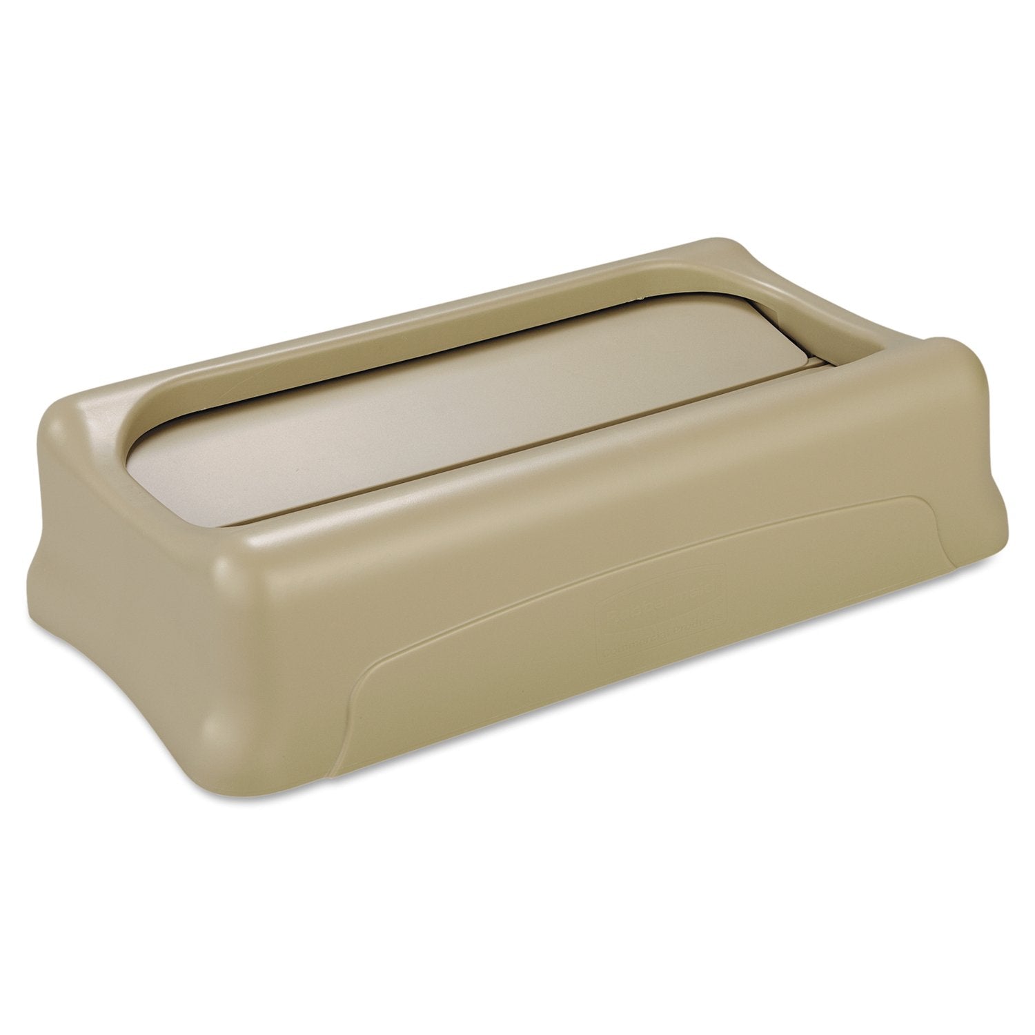 Rubbermaid Commercial Products Slim Jim Trash Can Swing Lid, Beige, Plastic, Compatible with 23 Gallon Slim Jim Containers/Garba
