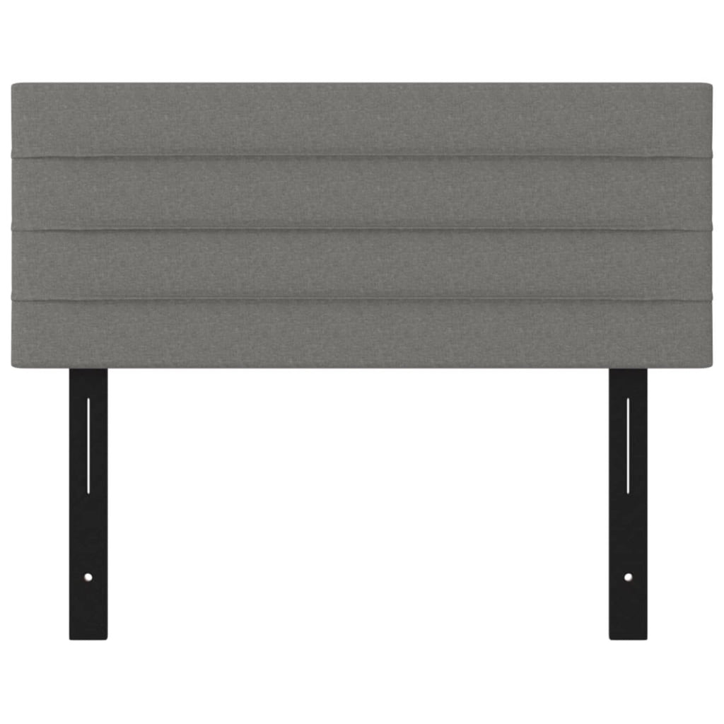 vidaXL Headboard Dark Gray 39.4"x2"x30.7"/34.6" Fabric