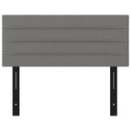 vidaXL Headboard Dark Gray 39.4"x2"x30.7"/34.6" Fabric