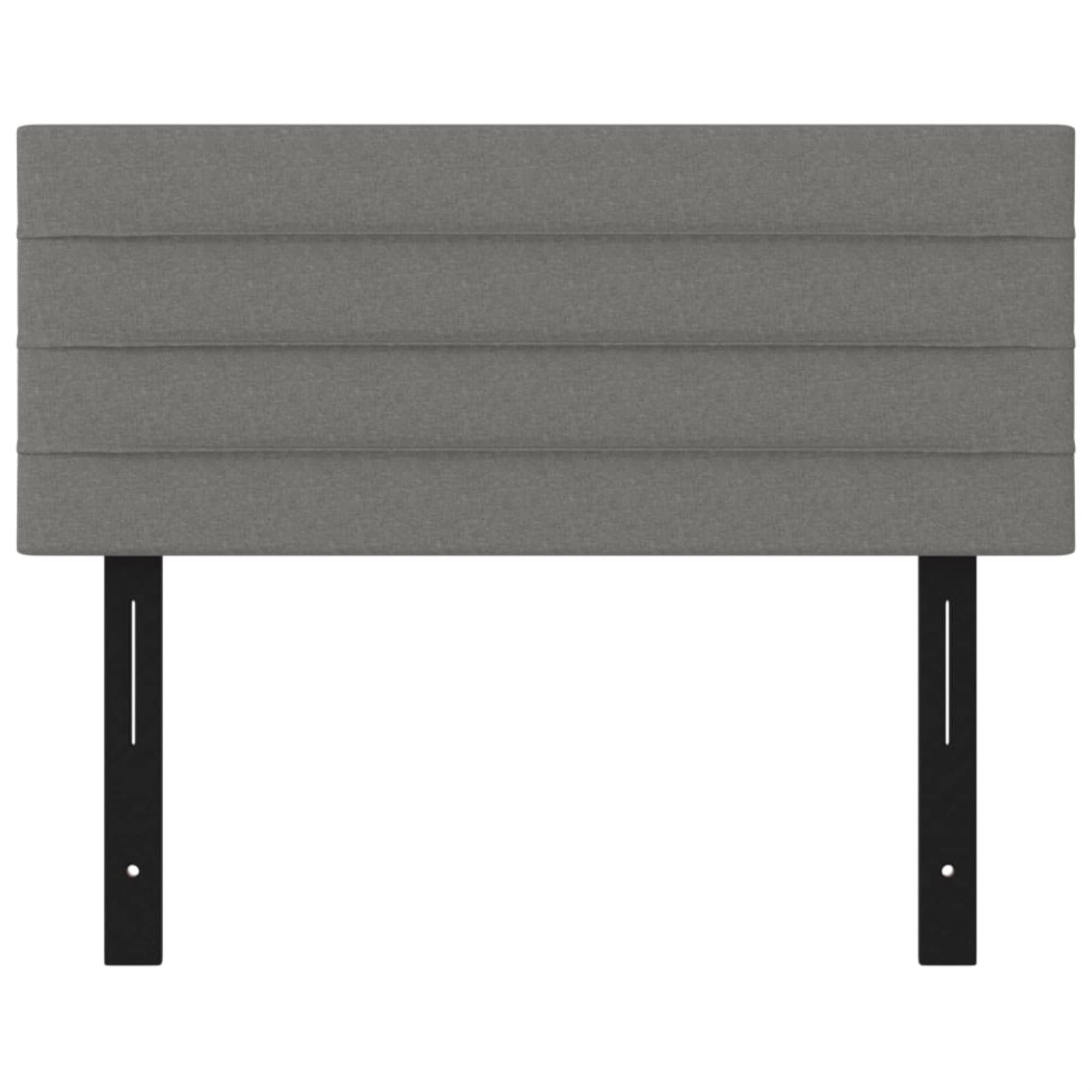 vidaXL Headboard Dark Gray 39.4"x2"x30.7"/34.6" Fabric