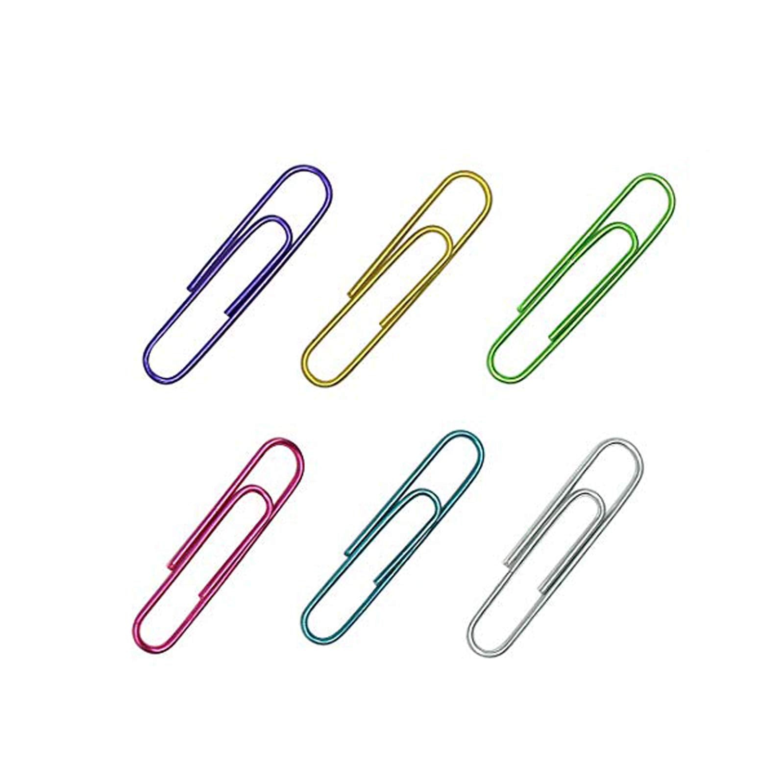 Corner Cabin 150 Pack Jumbo Paper Clips 2 Inches - Assorted Color Office Supply Accessories - Cute Paper Needle - Multicoloured