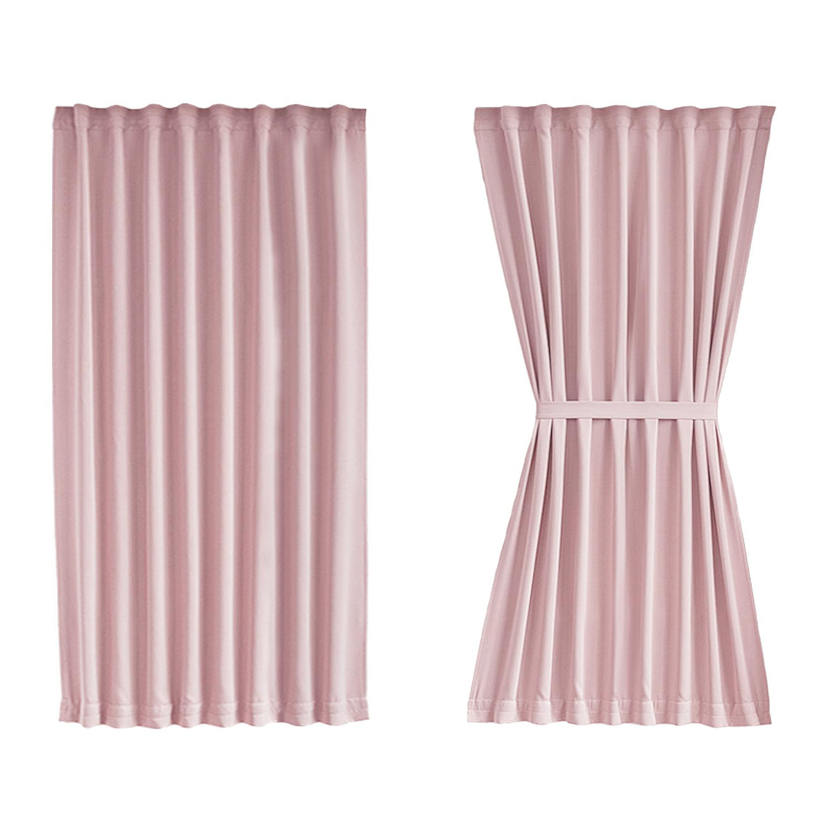 Vatge Door Curtain For Door Window, Door Window Coverings For Small Window, 1 Panel, W25 X L40, Baby Pink